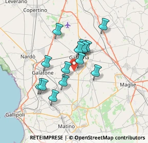 Mappa Km 1, 73013 Galatina LE, Italia (5.92786)