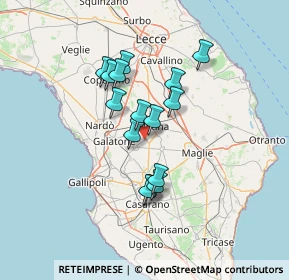 Mappa Km 1, 73013 Galatina LE, Italia (11.59933)