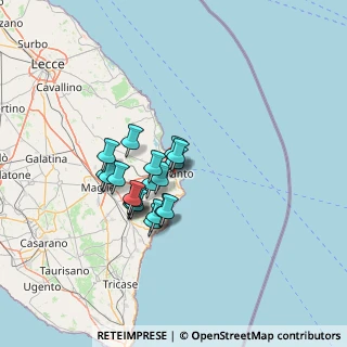 Mappa Via Cenobio Basiliano, 73028 Otranto LE, Italia (10.737)