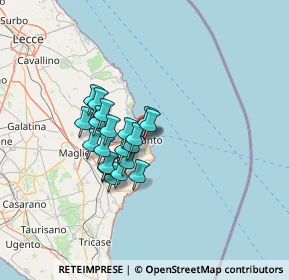 Mappa Via Cenobio Basiliano, 73028 Otranto LE, Italia (10.2915)