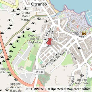 Mappa Via Giovanni Grasso, 1, 73028 Otranto, Lecce (Puglia)