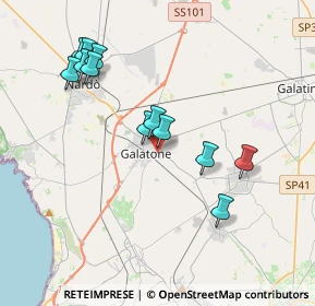 Mappa Via San Luca, 73044 Galatone LE, Italia (4.04167)