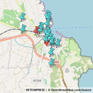 Mappa Via Martire Schito, 73028 Otranto LE, Italia (0.7445)