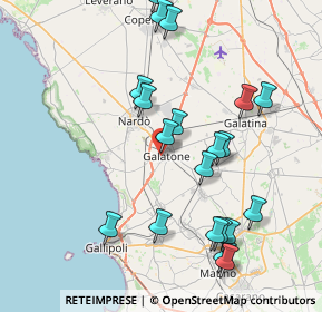Mappa Via G. Megha, 73044 Galatone LE, Italia (9.2035)