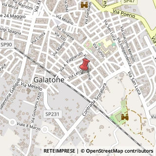 Mappa Via M. D'Enghien, 17, 73044 Galatone, Lecce (Puglia)