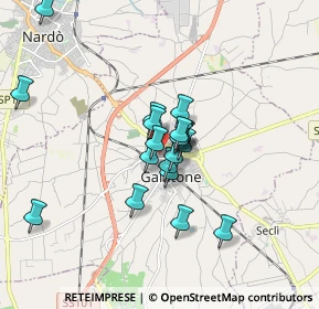 Mappa Via Victorio Bachelet, 73044 Galatone LE, Italia (1.591)