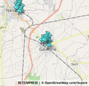 Mappa Via Victorio Bachelet, 73044 Galatone LE, Italia (2.15)