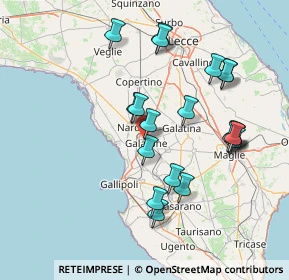 Mappa Via Victorio Bachelet, 73044 Galatone LE, Italia (16.001)