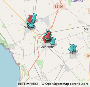 Mappa Via Victorio Bachelet, 73044 Galatone LE, Italia (2.919)