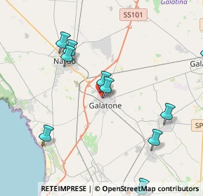 Mappa Via Victorio Bachelet, 73044 Galatone LE, Italia (5.36909)