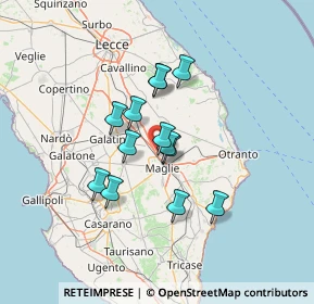 Mappa 73020 Melpignano LE, Italia (10.75692)