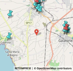Mappa Via dei Neretini, 73044 Galatone LE, Italia (3.3095)
