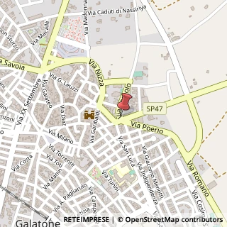 Mappa Piazza Umberto I, 25, 73044 Galatone, Lecce (Puglia)