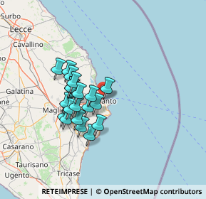 Mappa Lungomare Terra D'Otranto, 73028 Otranto LE, Italia (11.853)