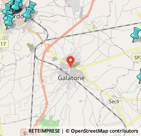 Mappa 73044 Galatone LE, Italia (4.52286)