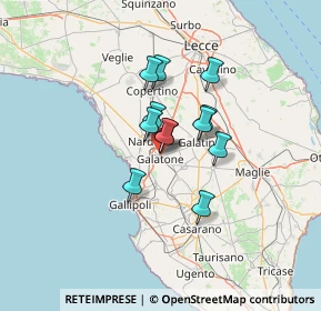 Mappa 73044 Galatone LE, Italia (9.2525)