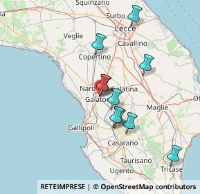 Mappa 73044 Galatone LE, Italia (17.57545)