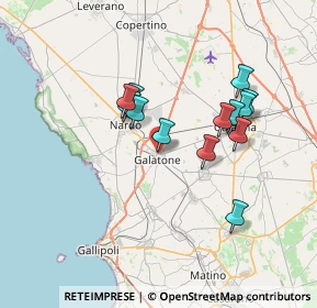 Mappa Via Sant' Anna, 73044 Galatone LE, Italia (6.66154)