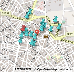 Mappa Via Sant' Anna, 73044 Galatone LE, Italia (0.2015)