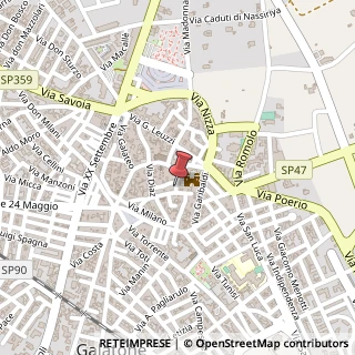 Mappa Via Colonna, 27, 73044 Galatone, Lecce (Puglia)
