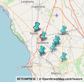 Mappa Via Alessandro Manzoni, 73044 Galatone LE, Italia (5.73091)
