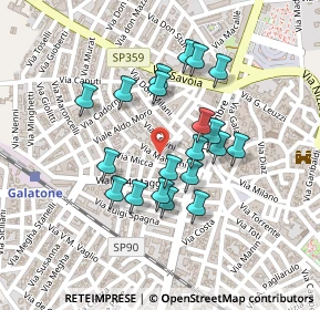 Mappa Via Alessandro Manzoni, 73044 Galatone LE, Italia (0.205)