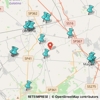 Mappa Viale della Ceramica, 73020 Cutrofiano LE, Italia (6.07)