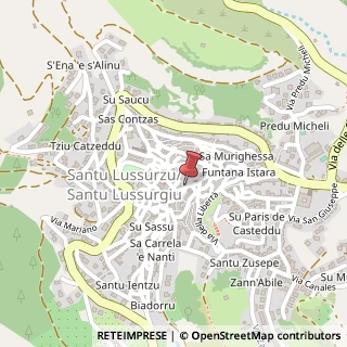 Mappa Via La Marmora, 25, 09075 Santu Lussurgiu, Oristano (Sardegna)