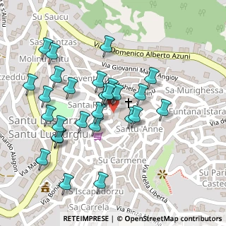 Mappa Via Santa Croce, 09075 Santu Lussurgiu OR, Italia (0.125)