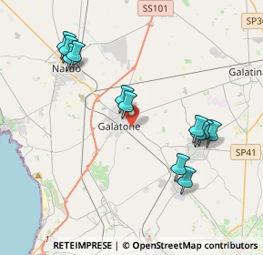 Mappa Via Cosimo Settimo, 73044 Galatone LE, Italia (4.39667)