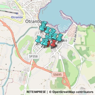 Mappa Vico A. Acquaviva, 73028 Otranto LE, Italia (0.22)
