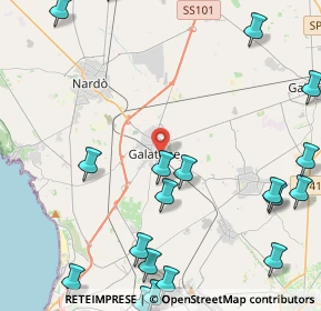 Mappa Via Orsini del Balzo, 73044 Galatone LE, Italia (6.8105)