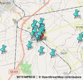 Mappa Via Orsini del Balzo, 73044 Galatone LE, Italia (1.6275)