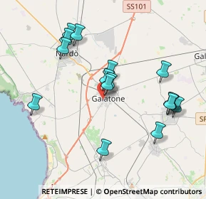 Mappa Via de Giorgi, 73044 Galatone LE, Italia (4.18688)