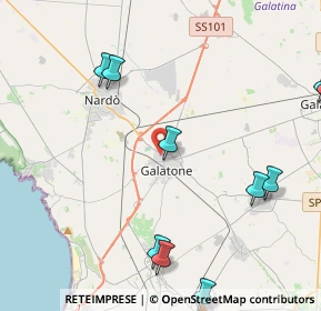 Mappa Via Saverio Caputi, 73044 Galatone LE, Italia (6.96533)