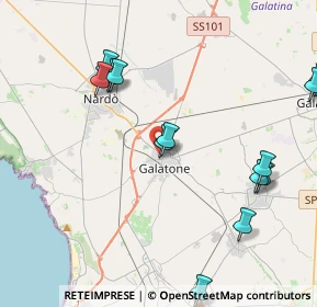 Mappa Via Saverio Caputi, 73044 Galatone LE, Italia (5.65533)