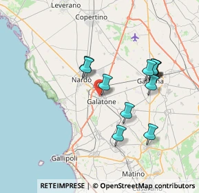 Mappa Via Saverio Caputi, 73044 Galatone LE, Italia (7.32583)