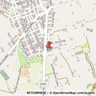 Mappa Via B. Cellini, 24, 73013 Galatina, Lecce (Puglia)