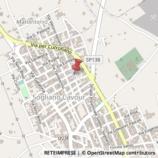 Mappa Via Vittorio Veneto, 206, 73010 Sogliano Cavour, Lecce (Puglia)