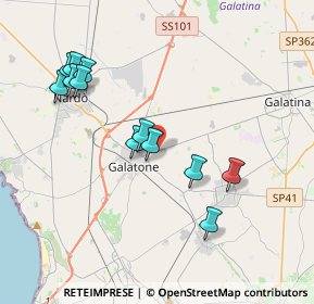 Mappa SP47, 73044 Galatina LE, Italia (4.16667)