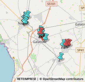 Mappa Piazza Giovanni De Giorgi, 73044 Galatone LE, Italia (3.3585)