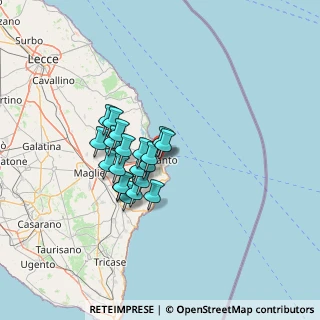 Mappa Via Guglielmotto D'Otranto, 73028 Otranto LE, Italia (10.316)