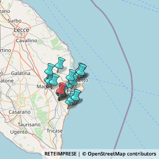 Mappa Via Leondari, 73028 Otranto LE, Italia (10.8535)