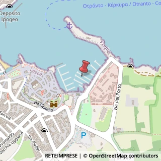 Mappa Via del Porto, 73028 Otranto LE, Italia, 73028 Otranto, Lecce (Puglia)