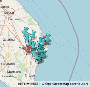 Mappa Via Vittorio Emanuele, 73028 Otranto LE, Italia (11.872)