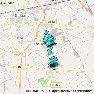 Mappa Via Regina Elena, 73010 Sogliano Cavour LE, Italia (1.062)