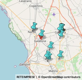 Mappa Via Monte S. Michele, 73044 Galatone LE, Italia (7.21615)