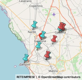 Mappa Via Monte S. Michele, 73044 Galatone LE, Italia (7.08182)
