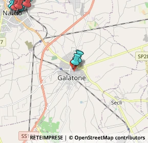 Mappa Via Torrente, 73044 Galatone LE, Italia (3.5725)