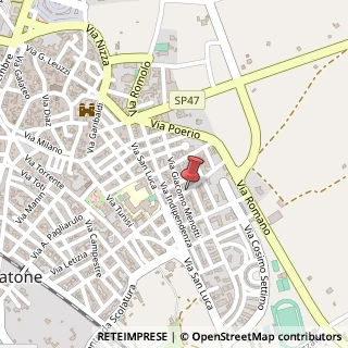 Mappa Via A. Scorrano, 34, 73044 Galatone, Lecce (Puglia)